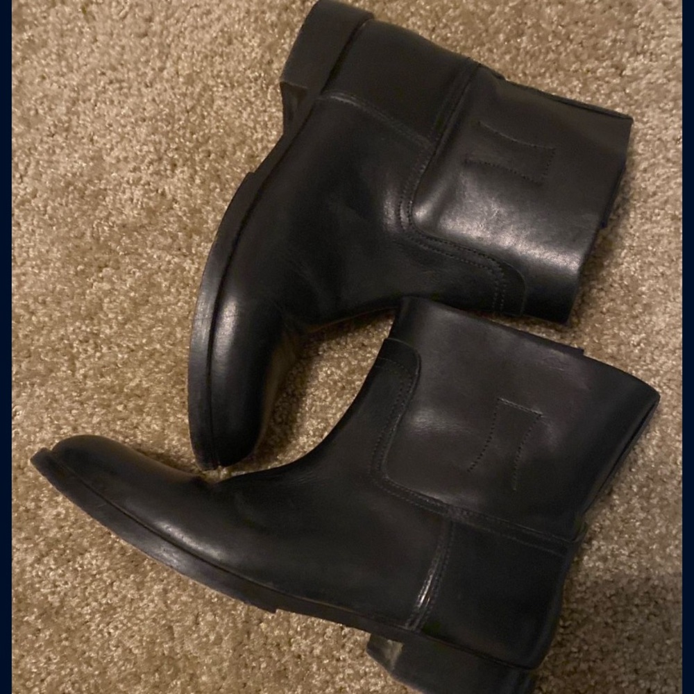 Rag & Bone Black Leather Ankle Boots - Picture 4 of 6